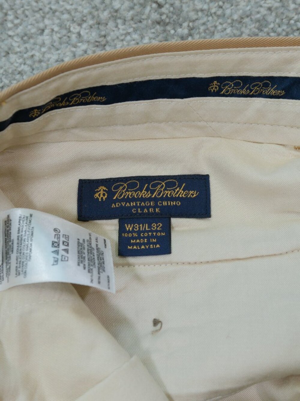 Brooks Brothers Clark Fit Advantage Chino 31x31 Hemmed - Picture 10 of 14